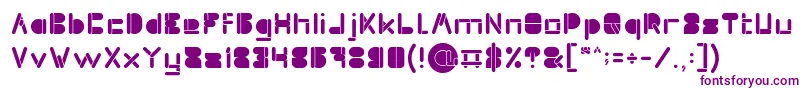 MAXIMUM KILOMETER inside Font – Purple Fonts