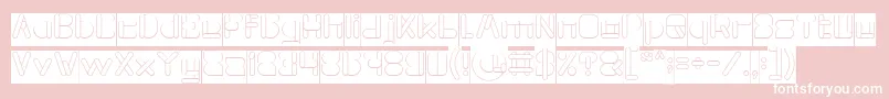 MAXIMUM KILOMETER Inverse Font – White Fonts on Pink Background