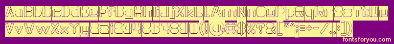 MAXIMUM KILOMETER Inverse Font – Yellow Fonts on Purple Background