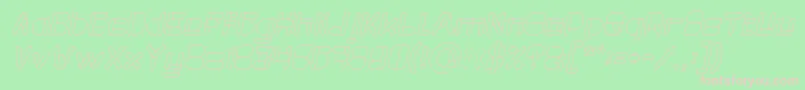 MAXIMUM KILOMETER Italic Font – Pink Fonts on Green Background