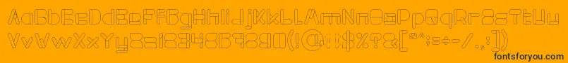 MAXIMUM KILOMETER Light Font – Black Fonts on Orange Background