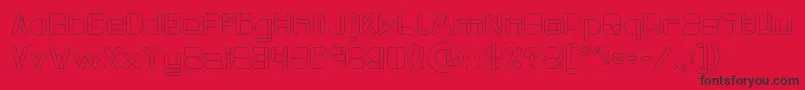 MAXIMUM KILOMETER Light Font – Black Fonts on Red Background