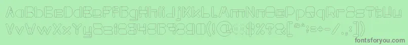 MAXIMUM KILOMETER Light Font – Gray Fonts on Green Background