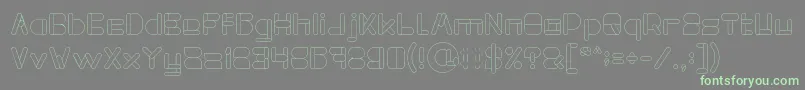 MAXIMUM KILOMETER Light Font – Green Fonts on Gray Background