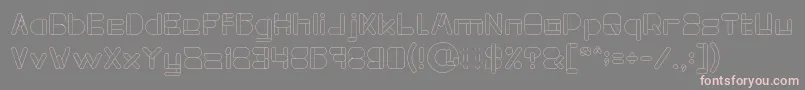 MAXIMUM KILOMETER Light Font – Pink Fonts on Gray Background