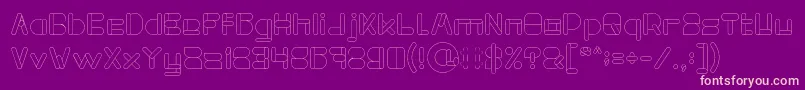 MAXIMUM KILOMETER Light Font – Pink Fonts on Purple Background