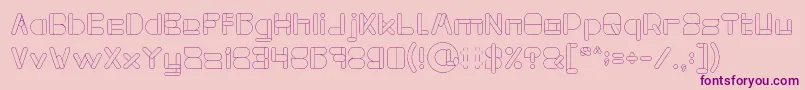 MAXIMUM KILOMETER Light Font – Purple Fonts on Pink Background