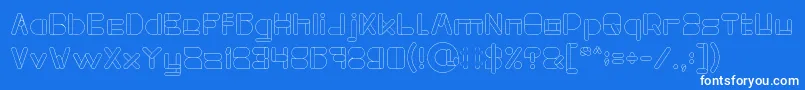 MAXIMUM KILOMETER Light Font – White Fonts on Blue Background