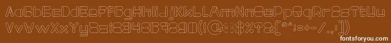 MAXIMUM KILOMETER Light Font – White Fonts on Brown Background