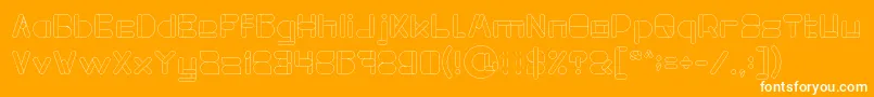 MAXIMUM KILOMETER Light Font – White Fonts on Orange Background