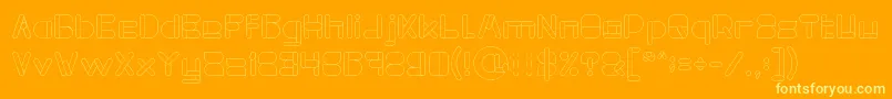 MAXIMUM KILOMETER Light Font – Yellow Fonts on Orange Background