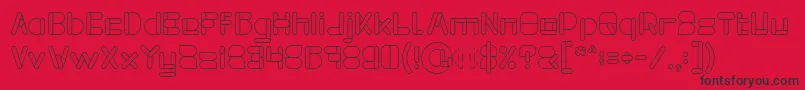 MAXIMUM KILOMETER Font – Black Fonts on Red Background