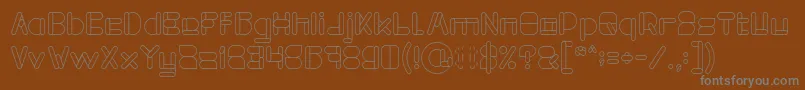 MAXIMUM KILOMETER Font – Gray Fonts on Brown Background