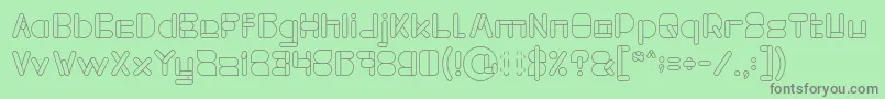 MAXIMUM KILOMETER Font – Gray Fonts on Green Background