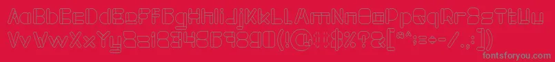 MAXIMUM KILOMETER Font – Gray Fonts on Red Background