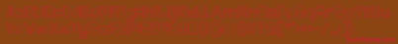 MAXIMUM KILOMETER Font – Red Fonts on Brown Background