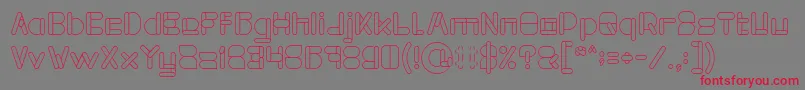 MAXIMUM KILOMETER Font – Red Fonts on Gray Background