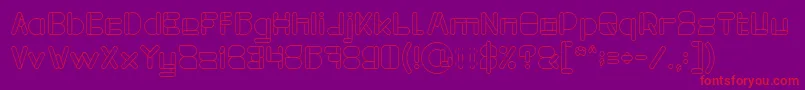 MAXIMUM KILOMETER Font – Red Fonts on Purple Background