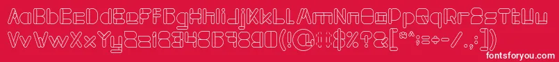 MAXIMUM KILOMETER Font – White Fonts on Red Background