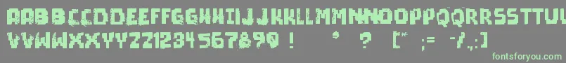 PixelDead Font – Green Fonts on Gray Background