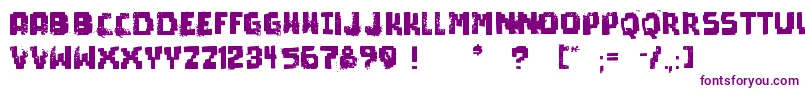 PixelDead-fontti – violetit fontit valkoisella taustalla