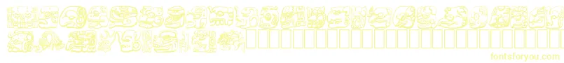 MAYAN-fontti – keltaiset fontit