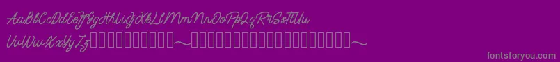 mayasarilah Font – Gray Fonts on Purple Background