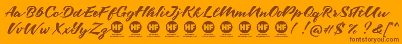 More about Maybe one Day PERSONAL USE ONLY Font Maybe one Day PERSONAL USE ONLY Font – Brown Fonts on Orange Background