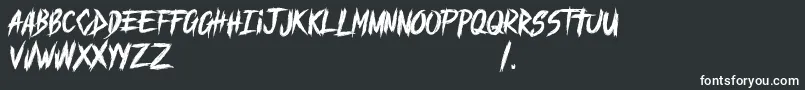 MAYHEND demo Font – White Fonts on Black Background