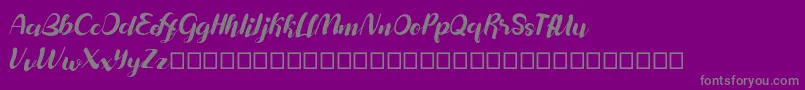 Maylanie Font – Gray Fonts on Purple Background