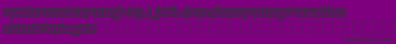mayon exquisite-Schriftart – Schwarze Schriften auf violettem Hintergrund