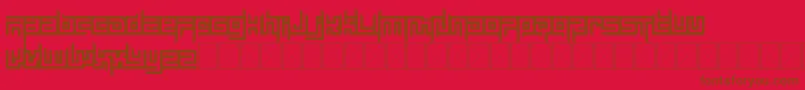 mayon exquisite Font – Brown Fonts on Red Background
