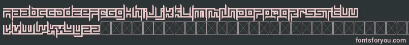 mayon exquisite Font – Pink Fonts on Black Background