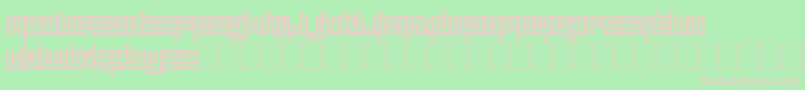 Czcionka mayon exquisite – różowe czcionki na zielonym tle