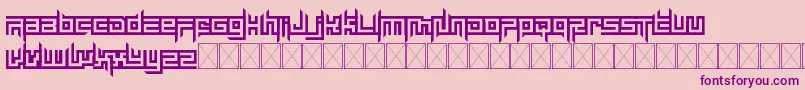 mayon exquisite Font – Purple Fonts on Pink Background