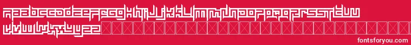 mayon exquisite Font – White Fonts on Red Background