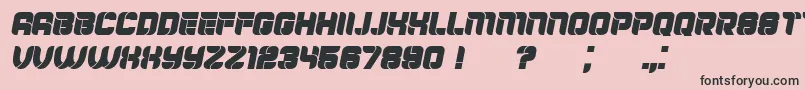 Mayor Italic Font – Black Fonts on Pink Background