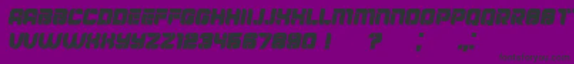 Mayor Italic Font – Black Fonts on Purple Background