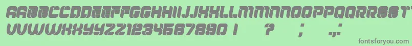 Шрифт Mayor Italic – серые шрифты на зелёном фоне