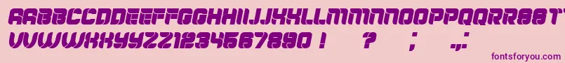 Mayor Italic Font – Purple Fonts on Pink Background