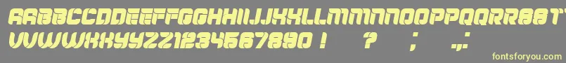 Mayor Italic Font – Yellow Fonts on Gray Background