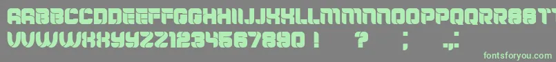 Mayor Font – Green Fonts on Gray Background