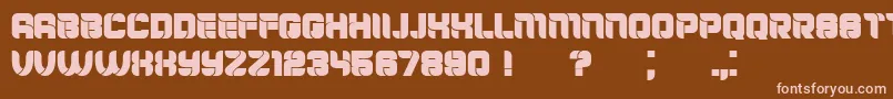 Mayor Font – Pink Fonts on Brown Background