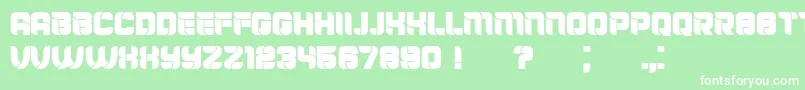 Mayor Font – White Fonts on Green Background