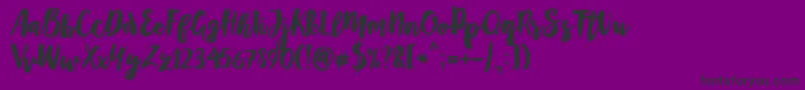 Mayton Font – Black Fonts on Purple Background