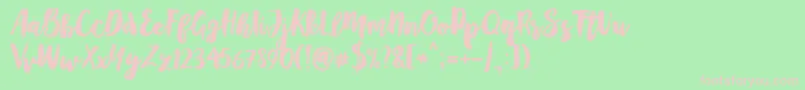 Mayton Font – Pink Fonts on Green Background