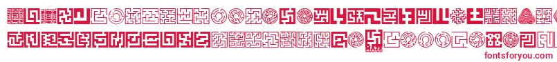 Шрифт Maze – красные шрифты на белом фоне