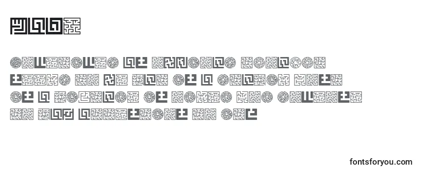 Überblick über die Schriftart Maze (133886)