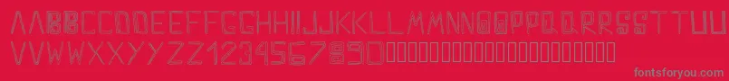 MazeDoodle Regular Font – Gray Fonts on Red Background