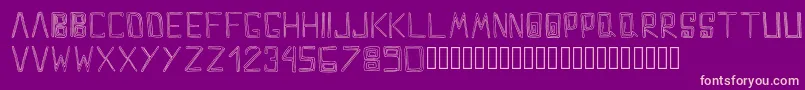 MazeDoodle Regular Font – Pink Fonts on Purple Background